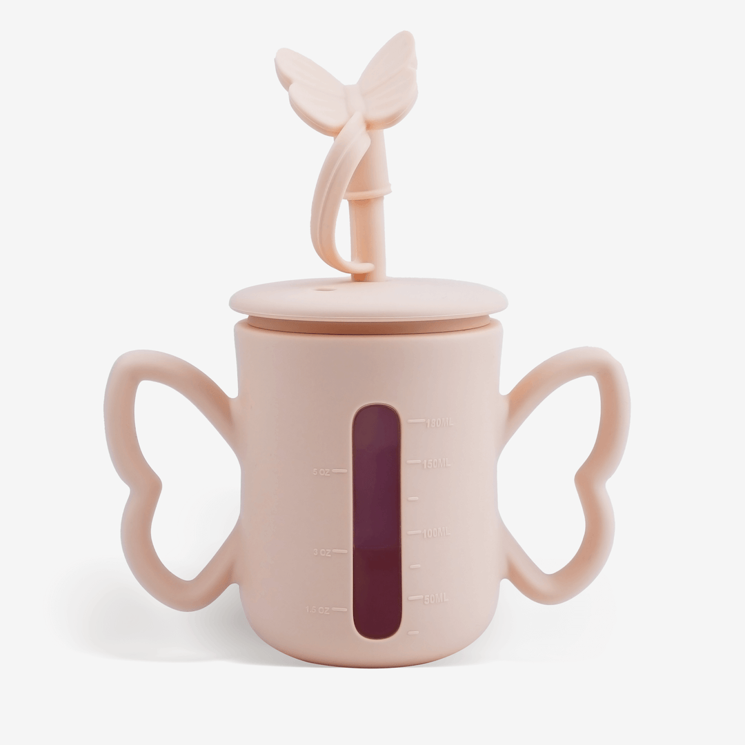 Butterfly Silicone Straw Sippy Training Cup - Smily Mia --