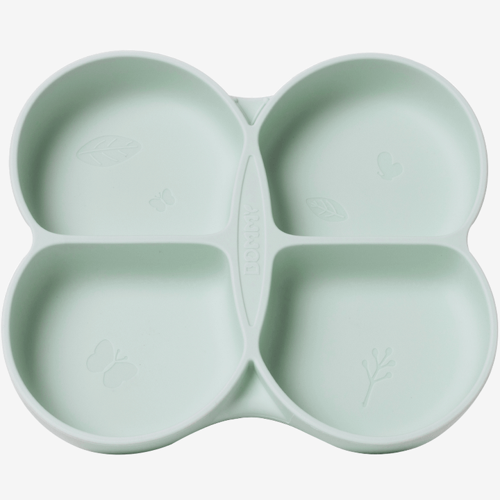 Butterfly Silicone Suction Divided Plate - Smily Mia D09003-1-D09003-3-D09003-2