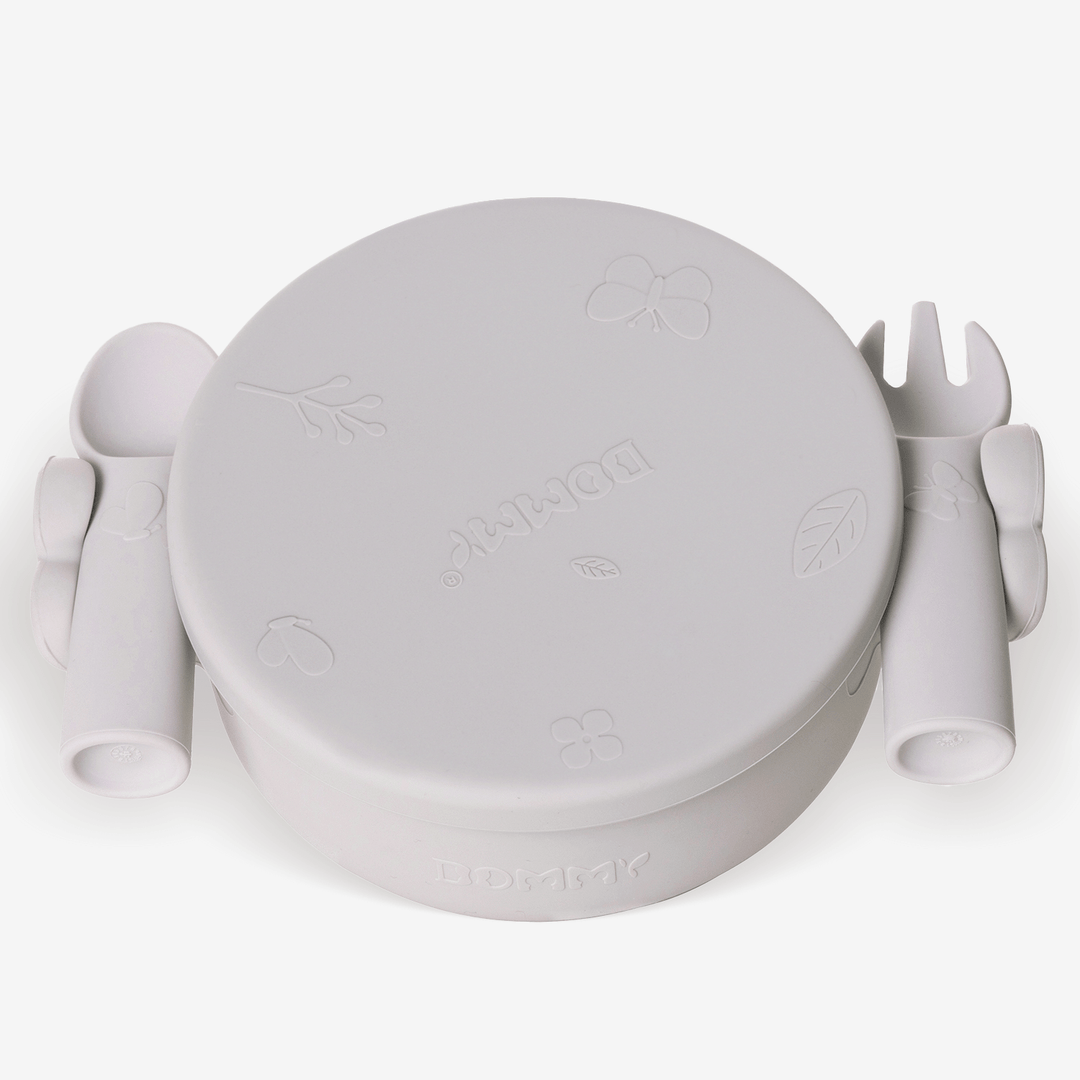 Silicone Baby Bowl With Fork Spoon Set - Smily Mia D09002-1-D09002-3-D09002-2