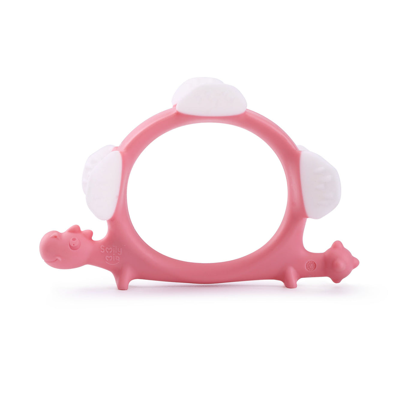 SmilyMia Norman The Dinosaur Cute Silicone Teether Toy for 3M+ Babies