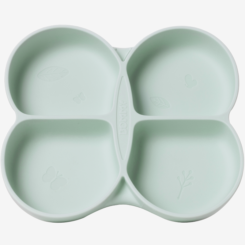 Butterfly Silicone Suction Divided Plate