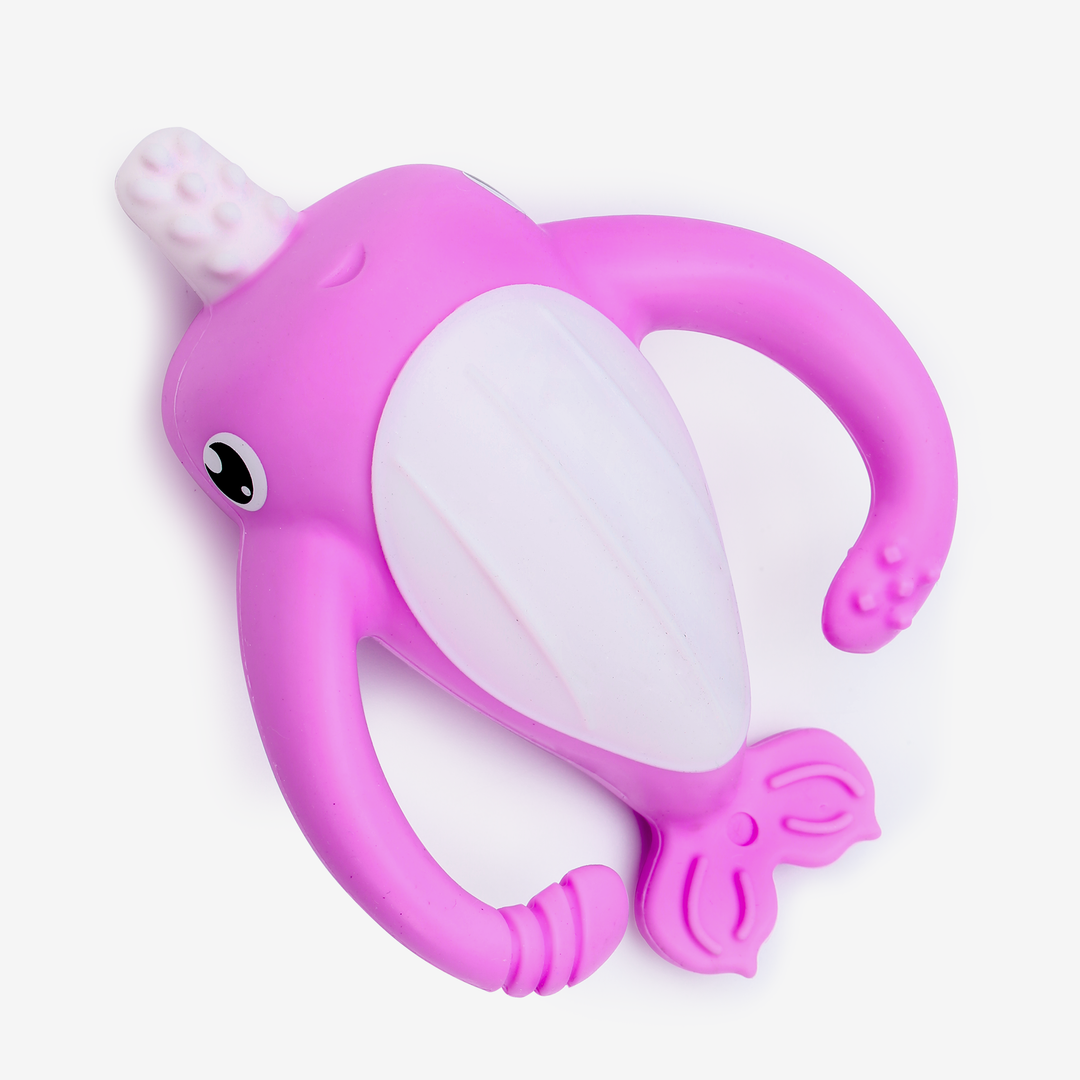 Smily Mia Nora Narwhal Bath-Time Teether