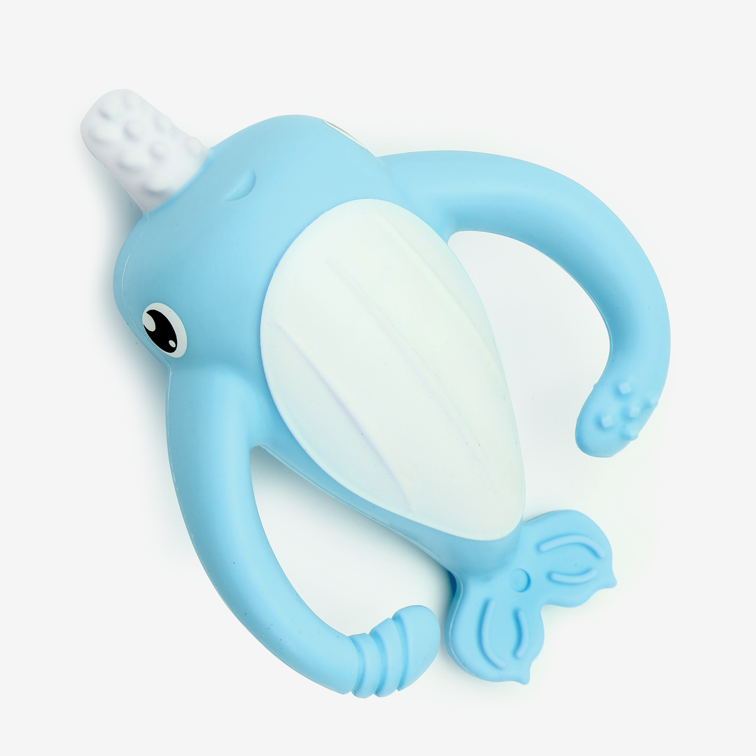 Smily Mia Nora Narwhal Bath-Time Teether