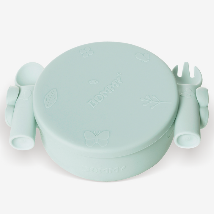 Silicone Baby Bowl With Fork Spoon Set