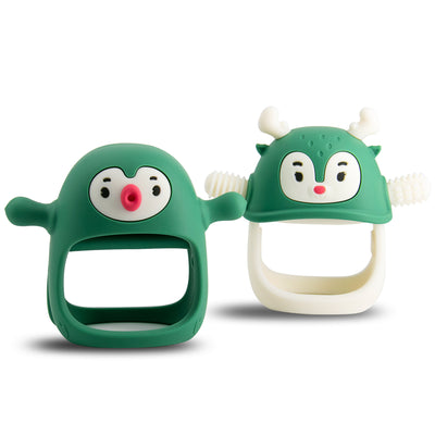 Penguin Buddy and Reindeer 2 in 1 Set for All Teething Needs
