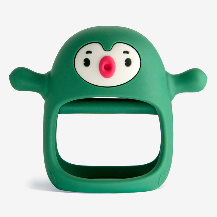 Smily Mia Penguin Buddy Never Drop Suck Training Teether Mitten