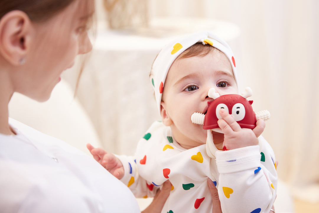 Smily Mia Flip Flop Teether Toy | Durable and Soft Baby Teething Toy for Pain Relief and Sensory Development