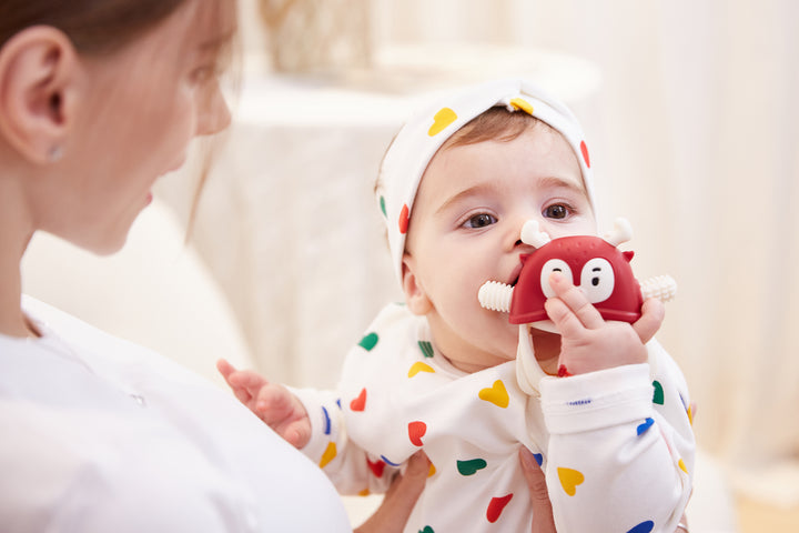 Smily Mia Flip Flop Teether Toy | Durable and Soft Baby Teething Toy for Pain Relief and Sensory Development
