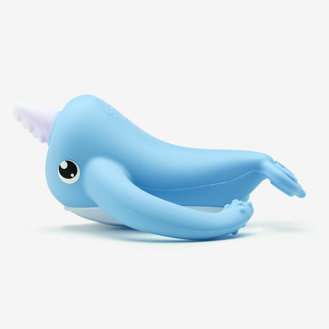 Smily Mia Nora Narwhal Teether | Bath-Time Baby Teething Toy for Pain Relief and Sensory Development - Smily Mia M120004-M120001-M120003