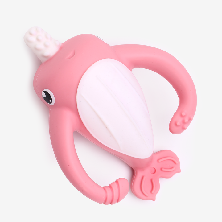 Smily Mia Nora Narwhal Teether | Bath-Time Baby Teething Toy for Pain Relief and Sensory Development - Smily Mia M120004-M120001-M120003