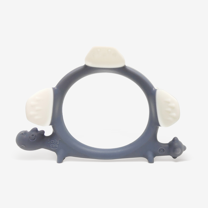 Smily Mia Norman the Dinosaur Silicone Teether | Soft and Chewy Animal-Shaped Baby Teething Ring, Easy-to-Hold for Little Hands - Smily Mia M12002-2-M12002-8-M12002-7-M12002-6