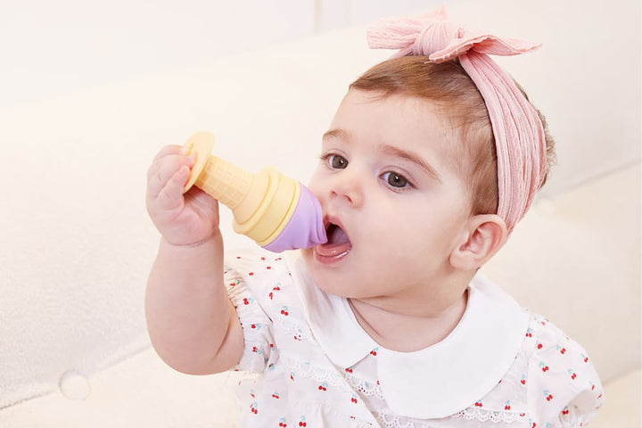Baby Teether Toy 2 in 1 value pack: Icecream*1+Flip-Flap*1