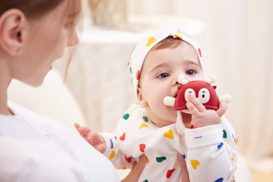 Baby Teether Toy 2 in 1 value pack: Icecream*1+Flip-Flap*1