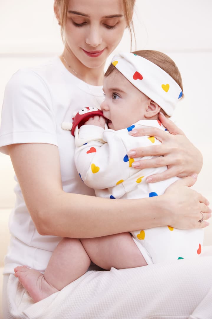 Baby Teether Toy 2 in 1 value pack: Icecream*1+Flip-Flap*1