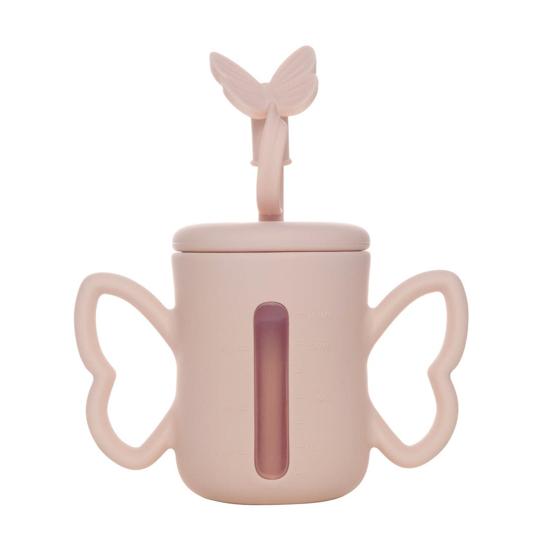 Butterfly Silicone Straw Sippy Training Cup