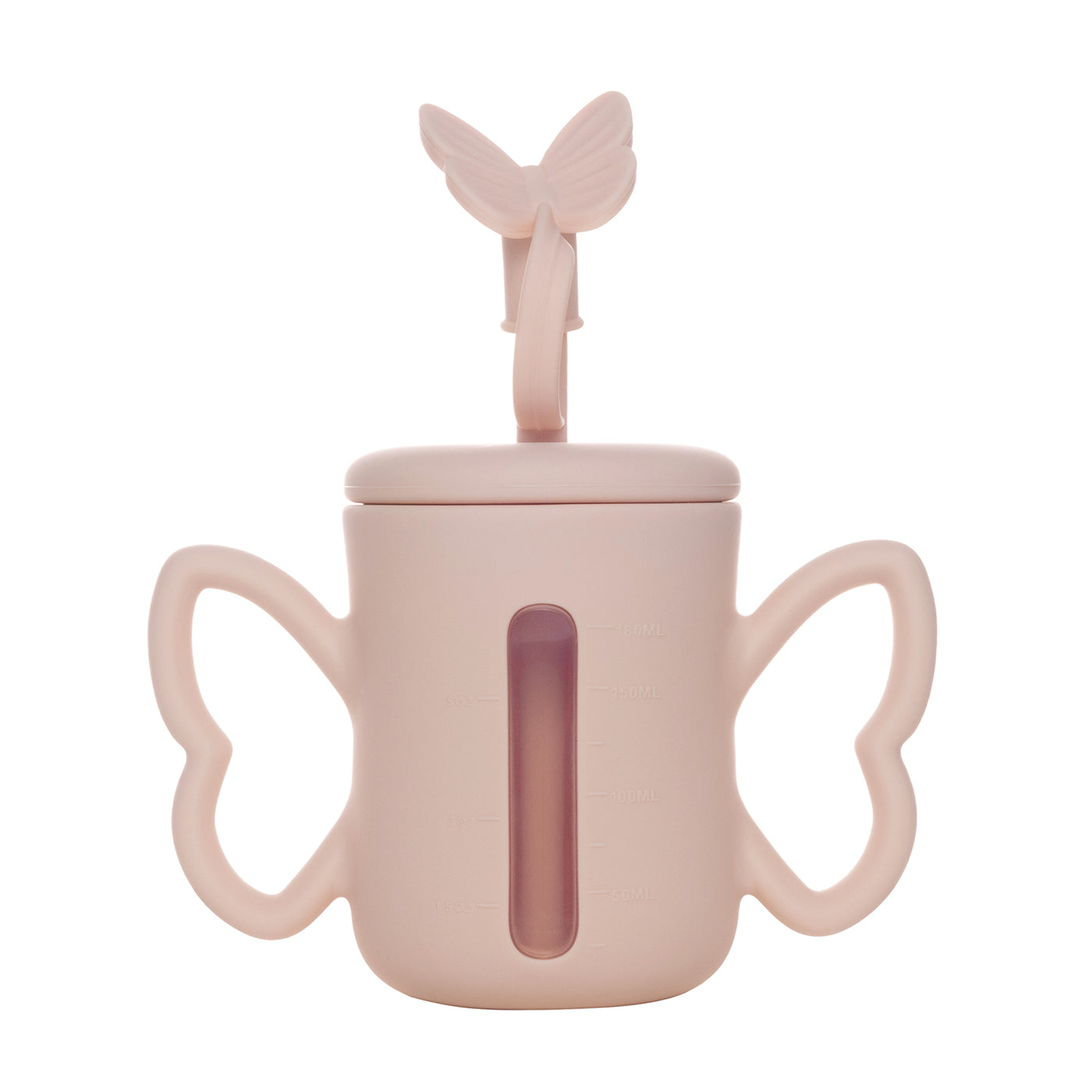 DOUBLE HANDLE SIPPY CUP WITH LID & STRAW - PINK – ME AND YOU BAMBINO