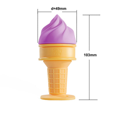 Ice Cream Water Filled Freezable Teether Toy for Molars