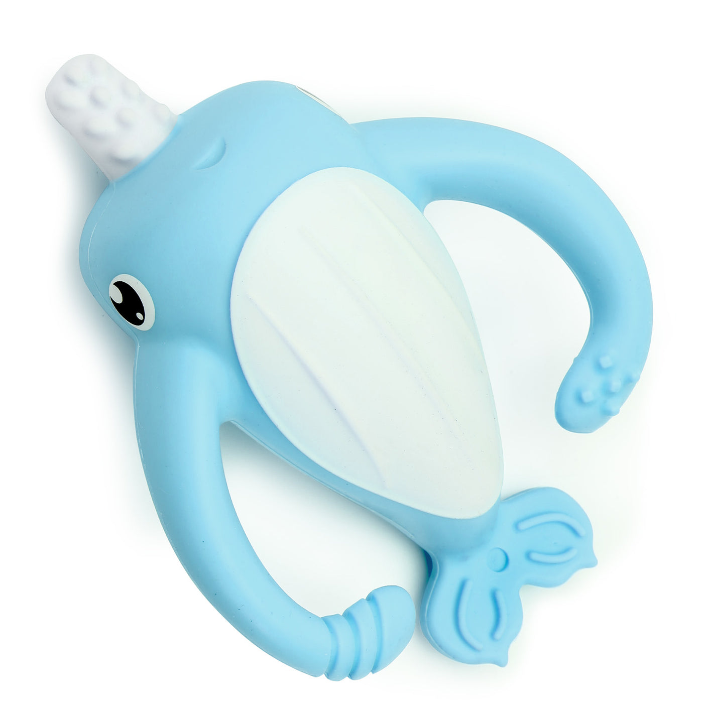 Narwhal Two Handles Baby Teething Toothbrush & Toys for 3M+ Infants